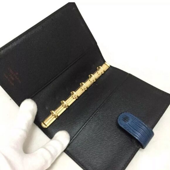 Authentic Louis Vuitton Epi Agenda Blue Notebook - Picture 7 of 12